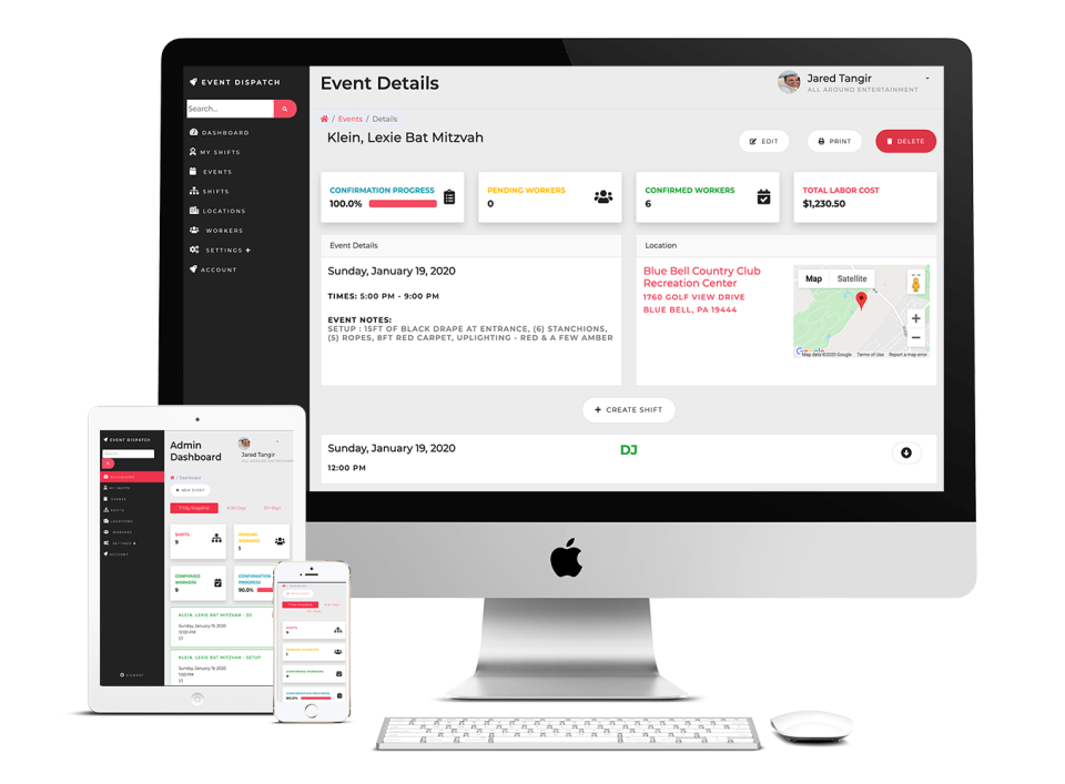 screenshot of Event Dispatch